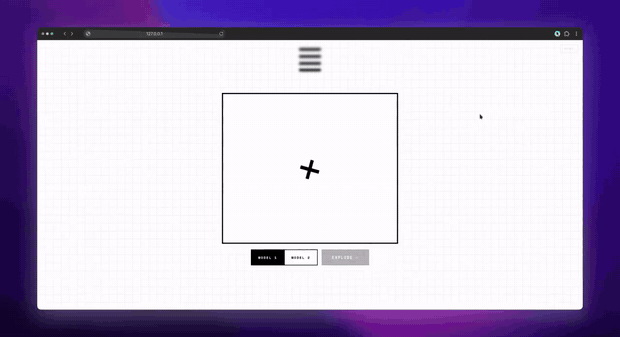 Blueprinter pulling a device apart and labelling each part in the interface